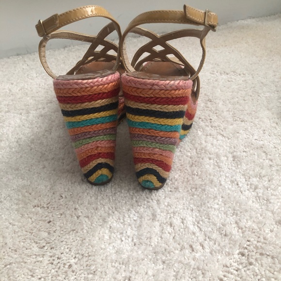 Kate spade platform espadrille sandal rainbow - Picture 4 of 6